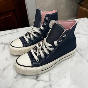 CONVERSE Chuck Taylor sz 5.5 All Star Lift Platform Denim HighTop A03821C NWOB